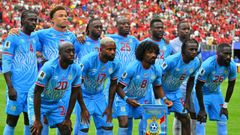 Once inicial de la Rep�blica Democr�tica del Congo frente a Portugal