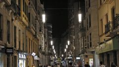 Iluminacin pblica en el centro de Pontevedra