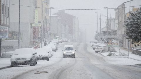 Nieve en Guitiriz