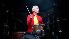 Charlie Watts, en un concierto de la banda de rock britnica The Rolling Stones en el Olympiastadion de Berln, el 22 de junio del 2018.