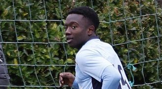Aldrine Kibet, en un partido con el Celta Juvenil A de Divisi�n de Honor.