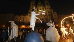 Imagen del espectculo previo al encendido navideo de diciembre del 2023