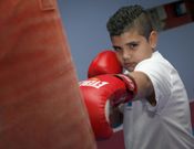 El joven noi�s entrena, en el gimnasio Maniotas, bajo las �rdenes del t�cnico Alejandro Blanco R�os. 