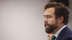 El portavoz de Vox en el Congreso, Iv�n Espinosa de los Monteros, desvel� este martes el contenido del pacto secreto entre su partido y el PP