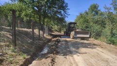 Obra en caminos de O Pereiro de Aguiar