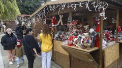 Mercado navide�o en la Praza Maior de Lugo, al que se sumar� este viernes el de San Marcos