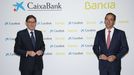 El presidente de Bankia y el consejero delegadode CaixaBank presentan el acuerdo de fusin