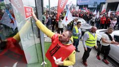 Piquetes de 700 u 800 personas, seg�n los organizadores, se manifestaron en Lugo.