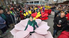 Imagen del ltimo desfile de disfraces y carrozas de carnaval celebrado en Boiro.