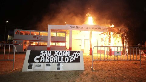 As� empez� a arder la gran hoguera de Carballo.