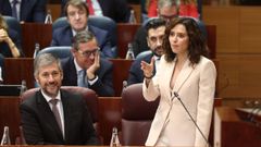 La presidenta madrile�a, Isabel D�az Ayuso, esta semana en la Asamblea de Madrid.