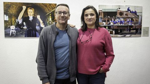 Los fotoperiodistas Xon Carlos Gil y Mercedes Moralejo, de La Voz