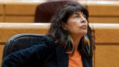 La ministra de Igualdad, Ana Redondo, durante el pleno extraordinario en el Senado del 29 de enero 