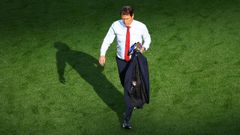 Rudi Garc�a, durante la eliminatoria de B�lgica contra Estados Unidos.
