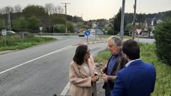 La subdelegada del Gobierno en Pontevedra, Maica Larriba, y el alcalde de Caldas de Reis, Juan Manuel Rey