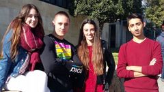 Xeila, Xavi, Lourdes y Moha