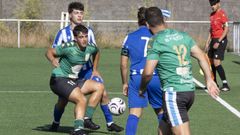 Un momento del partido disputado ayer el Platas Reinoso.