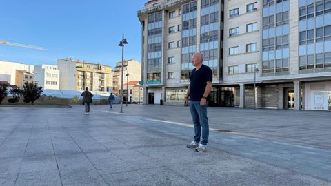 Vicente Reiriz en la plaza de Espa�a