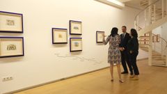 Imagen de la sala de Afundaci�n con la muestra �Un camino ilustrado�