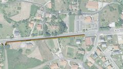 Recreaci�n de la senda peatonal que construir� el Concello de Bergondo.