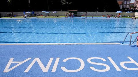 Imagen de archivo de la piscina municipal de O Muíño, en Ordes