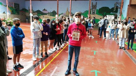 Alejandro Campo Herb�s, con sus compa�eros del CPR San Ferm�n de Caldas de Reis