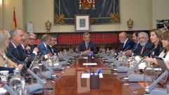 Carlos Lesmes, en un pleno del Consejo del Poder Judicial