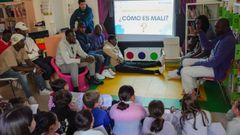 Foto de archivo de los refugiados de Maliacogidos en Sanxenxo en el 2024