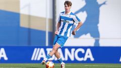 Xabi Campos, con el Deportivo juvenil