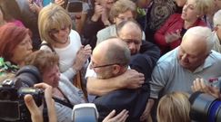 Recibimiento en la Plaza Mayor