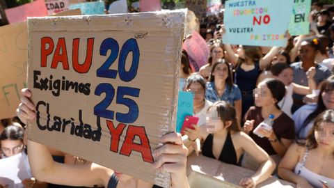 Protestas de estudiantes de Murcia la pasada semana