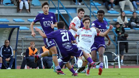 Imagen del último partido del Noia en el Julio Mato, Matito.