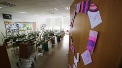 Aulas vac�as en Santiago.