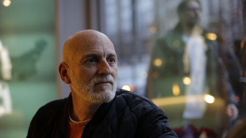 Alejandro Palomas, el pasado jueves en A Coru�a antes de la presentaci�n de �Esto no se dice�.