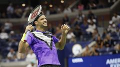 Roger Federer, en el Abierto de Estados Unidos