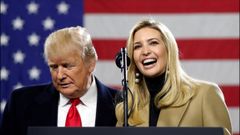 Ivamka y su padre Donald Trump