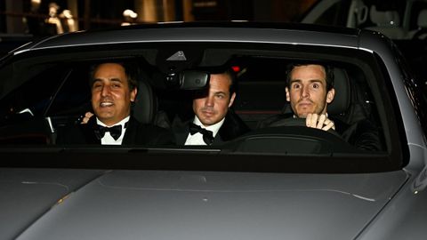 ��igo Onieva lleg� conduciendo su propio coche
