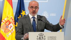 El delegado del Gobierno en Madrid, Francisco Martn Aguirre, en rueda de prensa.