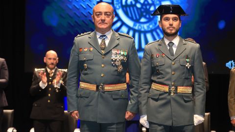 Fiesta de la Polic�a Nacional en Lugo, los condecorados