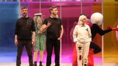 Detalle de la representaci�n del montaje �Hoax Hamlet�.