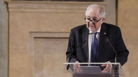 C�ndido Conde-Pumpido, en marzo durante un acto en C�diz.
