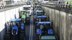 Los transportistas vuelven a causar problemas de tr�fico en Santiago