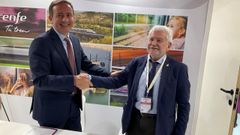 Javier Prez Lpez, de Renfe, y el presidente del Inorde, Rosendo Fernndez