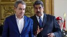 El expresidente del Gobierno Jos� Luis Rodr�guez Zapatero, junto al expresidente de Venezuela Nicol�s Maduro, en una imagen del 2018.