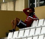 Luis Enrique sigui� parte del entrenamiento desde la grada.