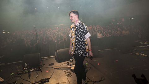 Miguel Cernadas de Terbulatina, deixando o escenario entre bgoas no ltimo concerto da banda.