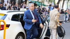 El exsecretario de organizacin del PSOE, Santos Cerdn, a su llegada a declarar en el Tribunal Supremo