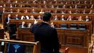 Pedro S�nchez, el s�bado, durante la primera sesi�n del debate de investidura