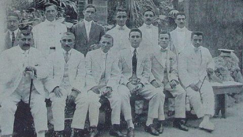 Directiva Hijos Valle de Oro 1917 con Juan R. lvarez y Antonio Vila, entre otros