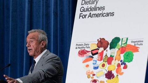  La nueva pir�mide nutricional fue presentada por Robert F. Kennedy Jr.